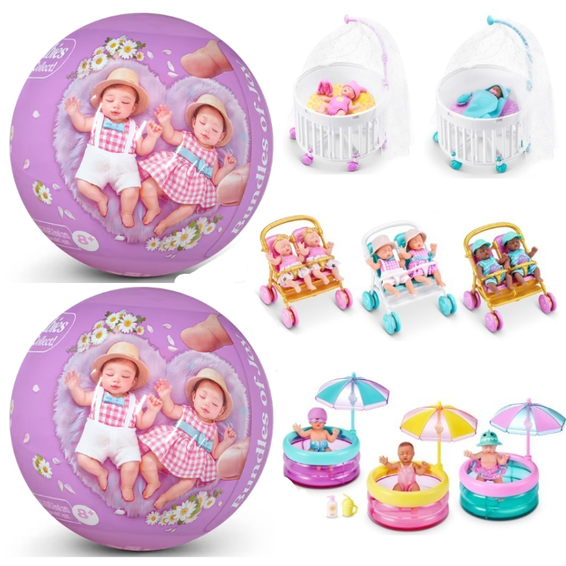 Baby Products Toys - Mini Sürpriz Bebek Topu, 5'li Paket,